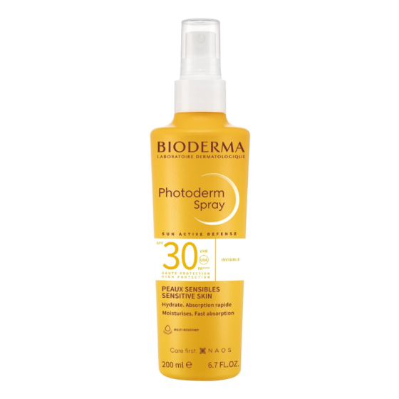 Bioderma Photoderm Слънцезащитен спрей SPF30 200 мл Годен до: 31.10.2026 г.