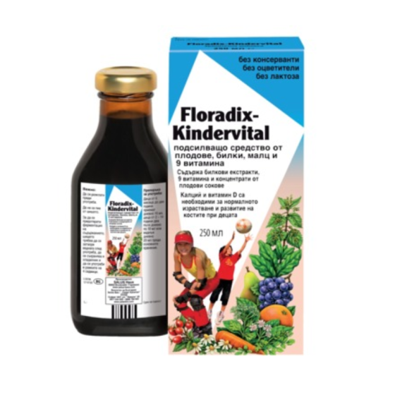 Floradix Kindervital Билков еликсир за деца 250мл