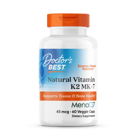 Витамин К2 45 мкг капсули х 60 Doctor's Best