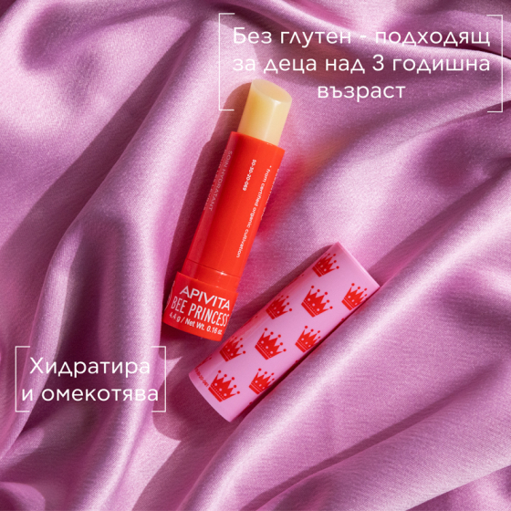 Apivita Bee Princess Стик за устни 4,4гр