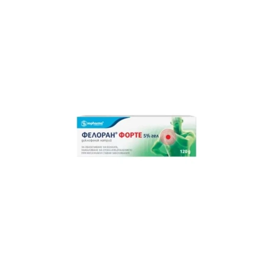 Фелоран Форте гел 5% за болки и възпаления в сухожилията 120 гр Sopharma