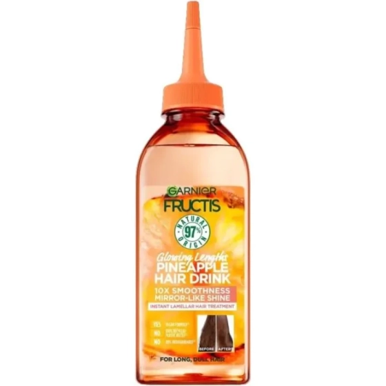 Garnier Fructis Pineapple Hair Food Течен балсам за дълга коса без блясък 200 мл Годен до: 30.11.2026 г.