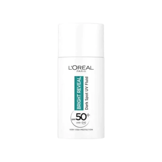 Loreal bright reveal UV флуид против тъмни петна spf50+ 50мл Годен до: 31.12.2026 г.