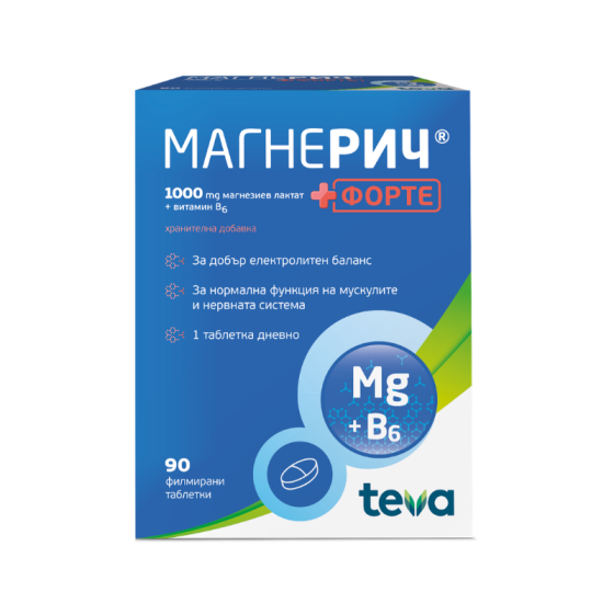 Магнерич Форте 90 таблетки Teva
