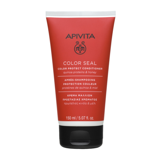 Apivita color seal балсам за боядисана коса с протеини от киноа и мед 150ml