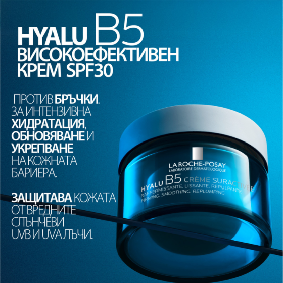 La Roche-Posay Hyalu B5 Активен крем против бръчки SPF30 пълнител 50 мл