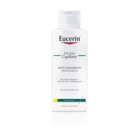 Eucerin dermo capillaire крем-шампоан против пърхот за сух скалп 250мл