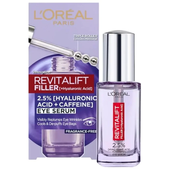 Loreal dermo revitalift fill околоочен серум 20мл Годен до: 31.1.2027 г.